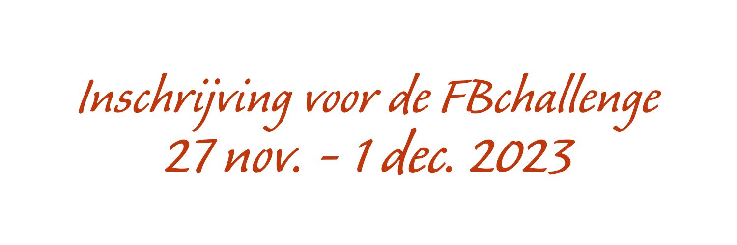 inschrijving fbchallenge nov.dec.2023